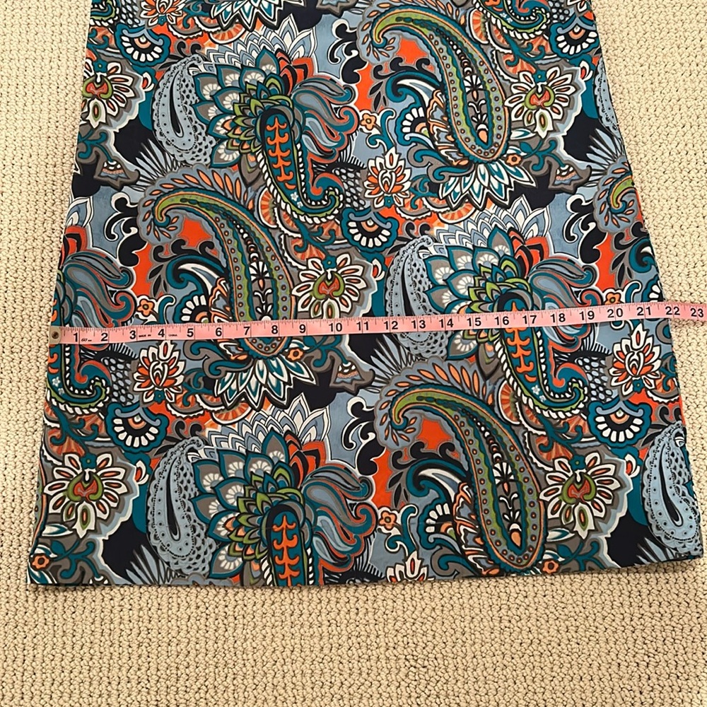 J. Crew Jules Shift Dress in Moonglow Paisley- Size 10 - Picture 3 of 4